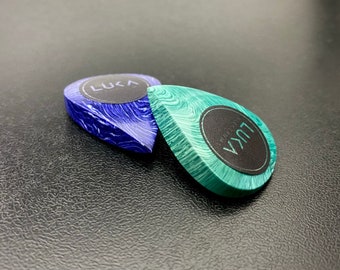 Gem - handcrafted 8mm thick juma guitar plectrum handmade guitar pick