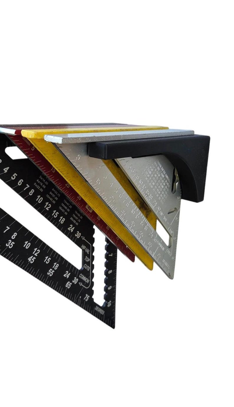 Wall Mounted Speed Square Holder | Fits 6