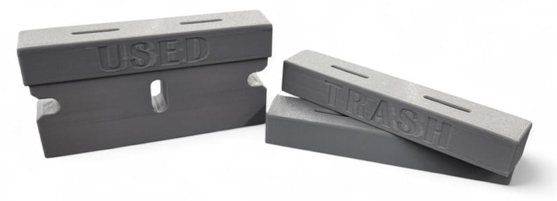 Used Razor Blade Disposal Box | 3D Printed Safety Container | 3 Lid ...