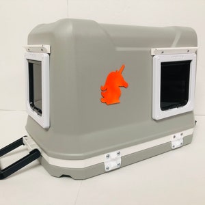 Foldable Cat Cooling House With Ice Pack - Weatherproof Outdoor Pet Shelter