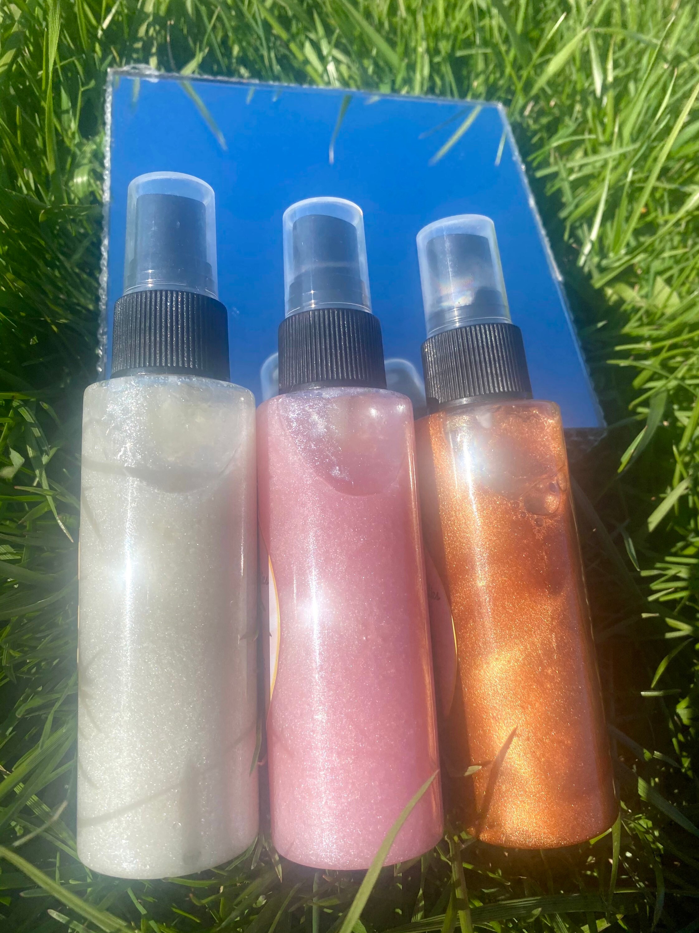 Shimmer Body Mists Body Mist Shimmer Glowing Skin Etsy