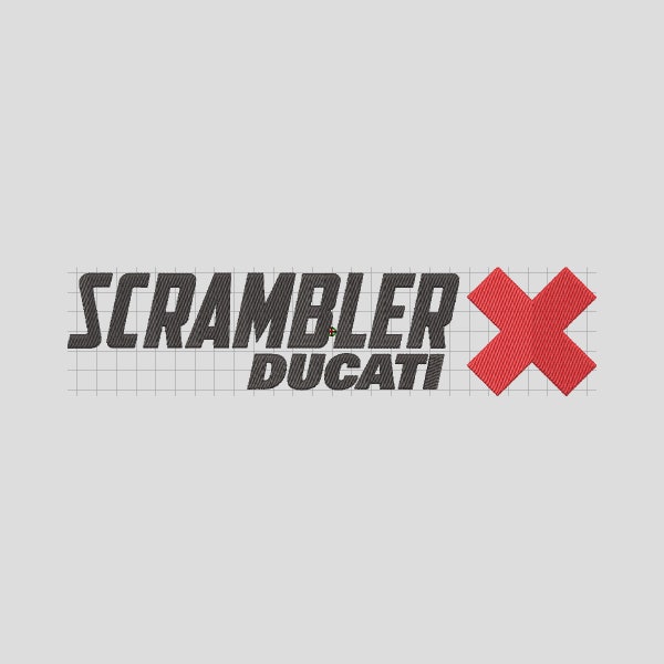 DUCATI SCRAMBLER embroidery design