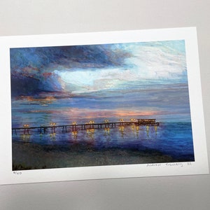Coucher de soleil sur la jetée de Deal, Deal, Kent, Angleterre