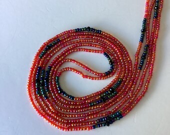 Passion Glass Taillenperlen: Afrikanische Perlen zum Binden (Bis zu 130 cm)
