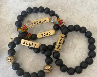 Authentic Ghana African Beads Bracelets, Africa Ghana beads Bracelets, Unisex beads Bracelets, Made in Ghana beads, For both Men and Women.