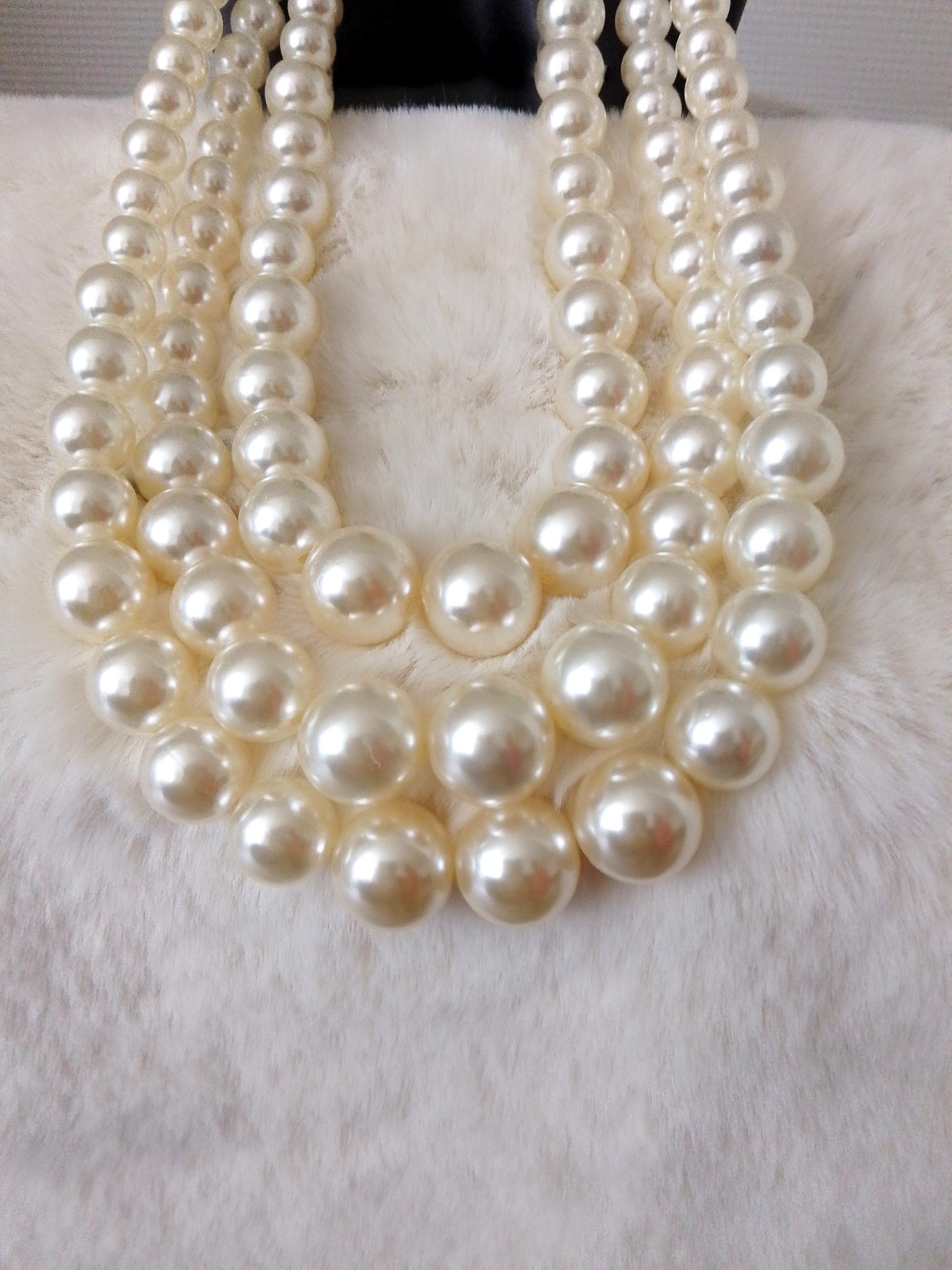 Choker Classic Pearl 3mm Bead Necklace