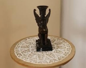 Bronze Sphinx candlestick