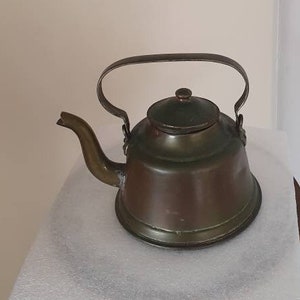 Antique copper kettle