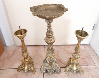 Very beautiful set of antique candlesticks