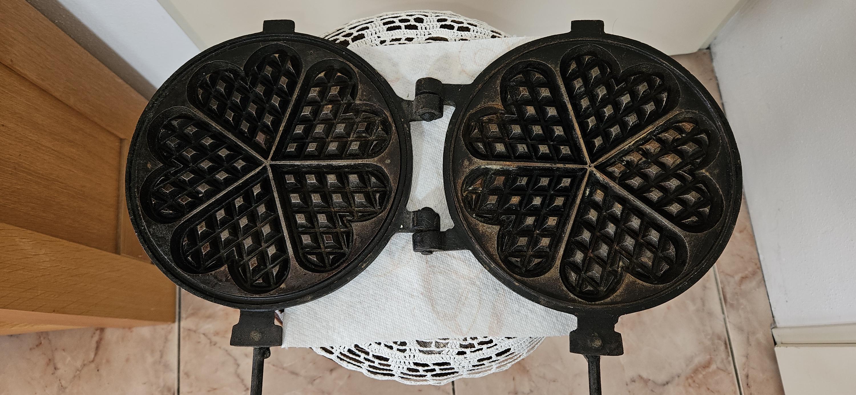 ANCIEN GAUFRIER REVERSIBLE Gaufres Et Croque Monsieur EUR 16,50 - FR