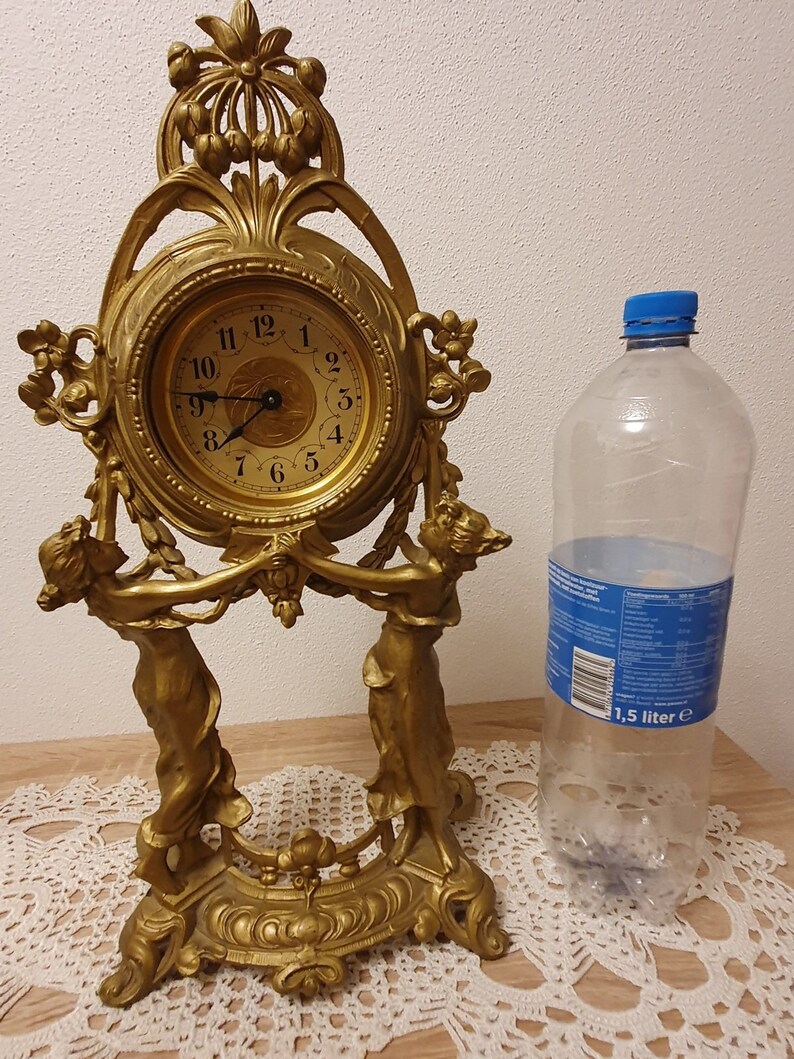 Bronze Table Clock Etsy