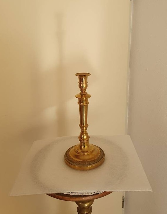 Gilded Copper Candlestick 