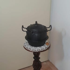 Antik tryckkokare i järn