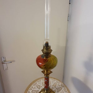 Antique Cosmos Brenner Lamp