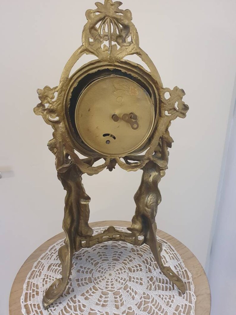 Bronze Table Clock Etsy