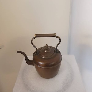 Antique copper kettle