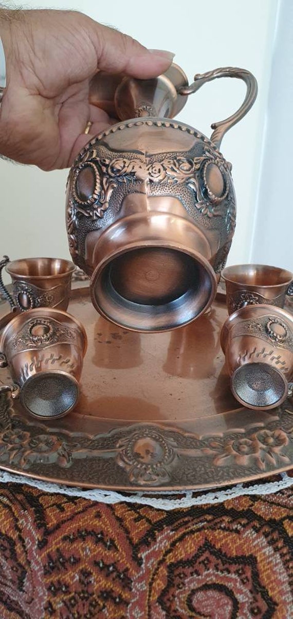 ヴィンテージ銅色のコーヒーセット8点セット - Etsy 日本