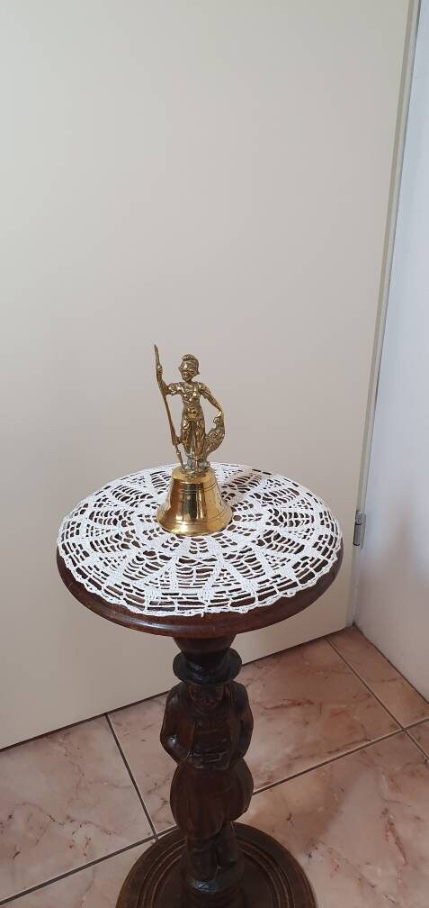 Antique French Bell with Knight