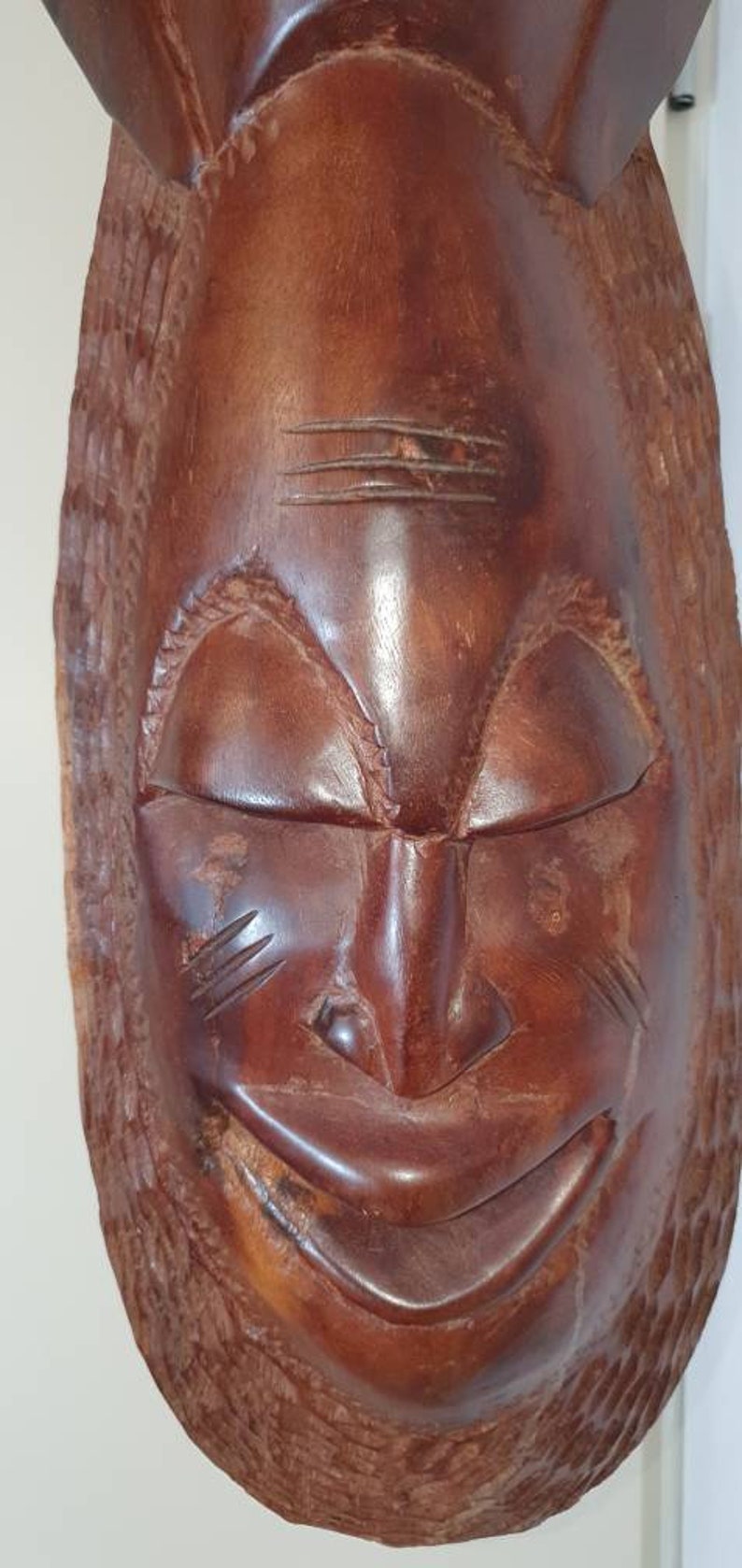 Colossal African Wooden Mask - Etsy