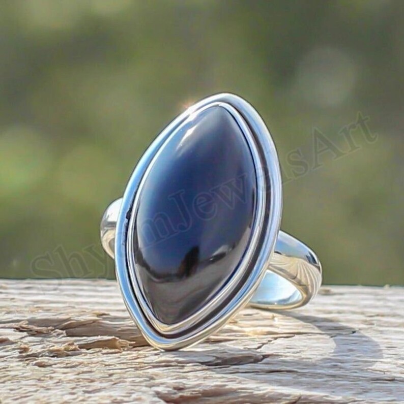 Details about Solid 925 Sterling Silver Marquise Shape Black Onyx Handmade Rings KGJ-R-1119 Details about Solid 925 Sterling Silver Marquise Shape Black Onyx Handmade Rings KGJ-R-1119