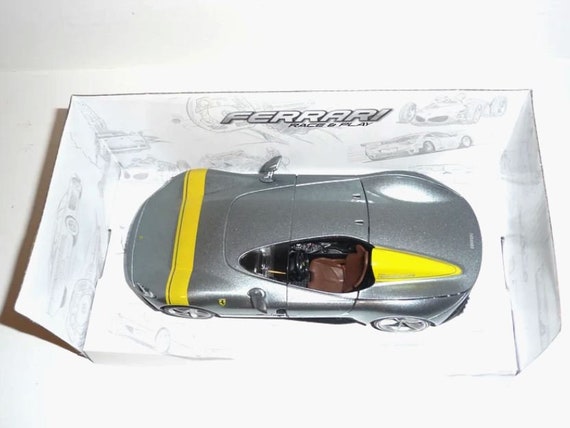 Bburago 1:18 Ferrari Monza SP1 Año de construcción 2019 gris metálico