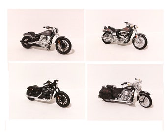 Harley-Davidson 1:18 (8 models) Diecast Scale Models, Black & Silver | Maisto
