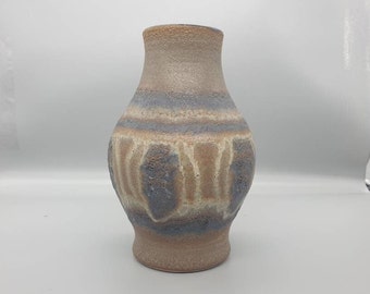 A Vintage East German Fat Lava Glazed Vase By Haldensleben (DDR)