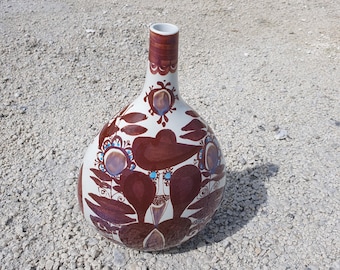 A Royal Copenhagen of Denmark "Faience" Range Vase by Kari Kristenssen. 1960s.