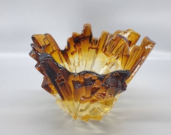 A Superb Brutalist Form Vase By Pertti Santalahti For a Humppila, Finland. Signed to the base. 1970s