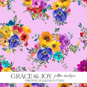 Flores elegantes padrão sem costura floral, casamento, romântico, primavera, flor, buquê, uso comercial, download digital, impressão sob demanda