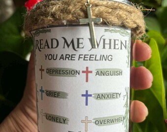Read Me When Bible Verse Jar: Prayer Cards For Emotions