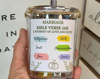 Personalized Gift for Christian Couples, Marriage Prayers