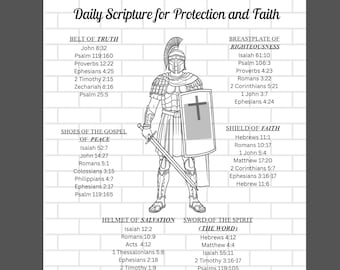Armor of God Printable Scripture: Ephesians 6