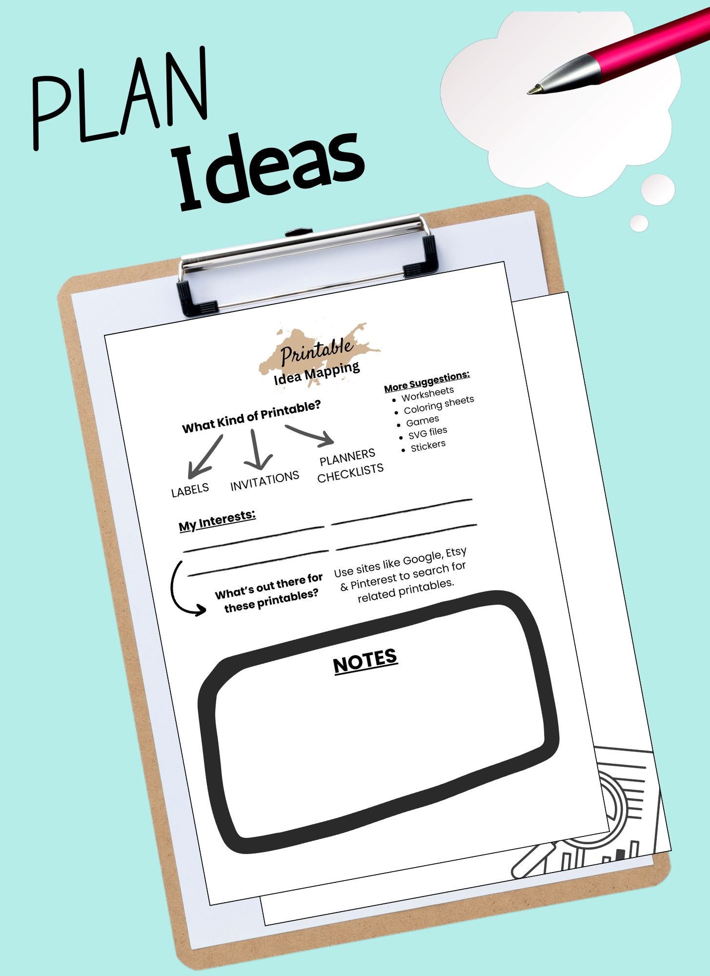 Printable Planning Bundle Design Printablescreate Ideas for ...