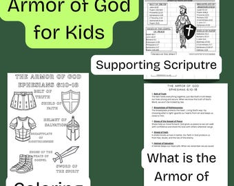 Armor of God for Kids: Ephesians 6 Printable