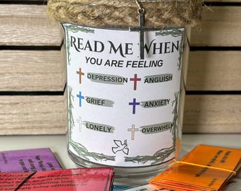 Read Me When Bible Verse Jar: Color Coded Verses For Emotions