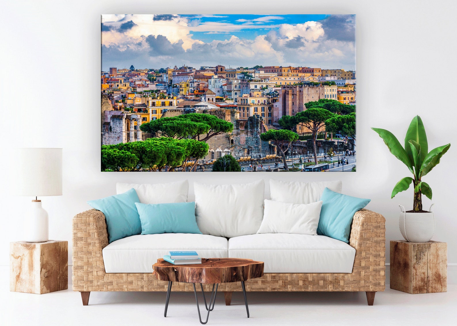 Rome Canvas Rome. Wall Art. Architecture Etsy