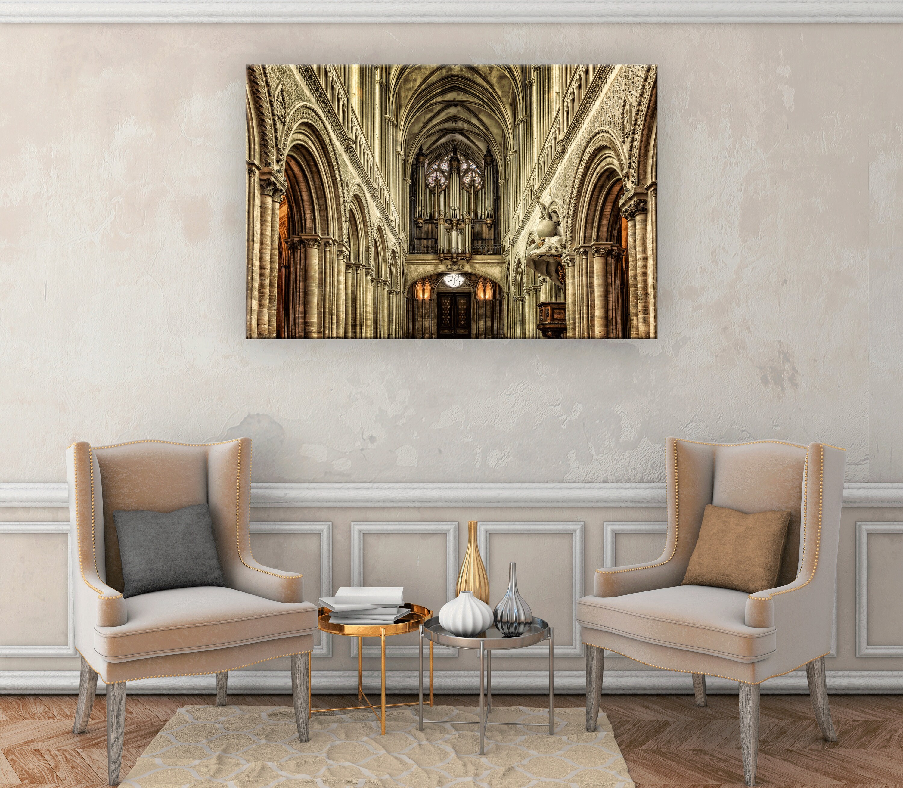 Cathedral Painting Canvas Wall Art Canvas cathedral Print | Etsy