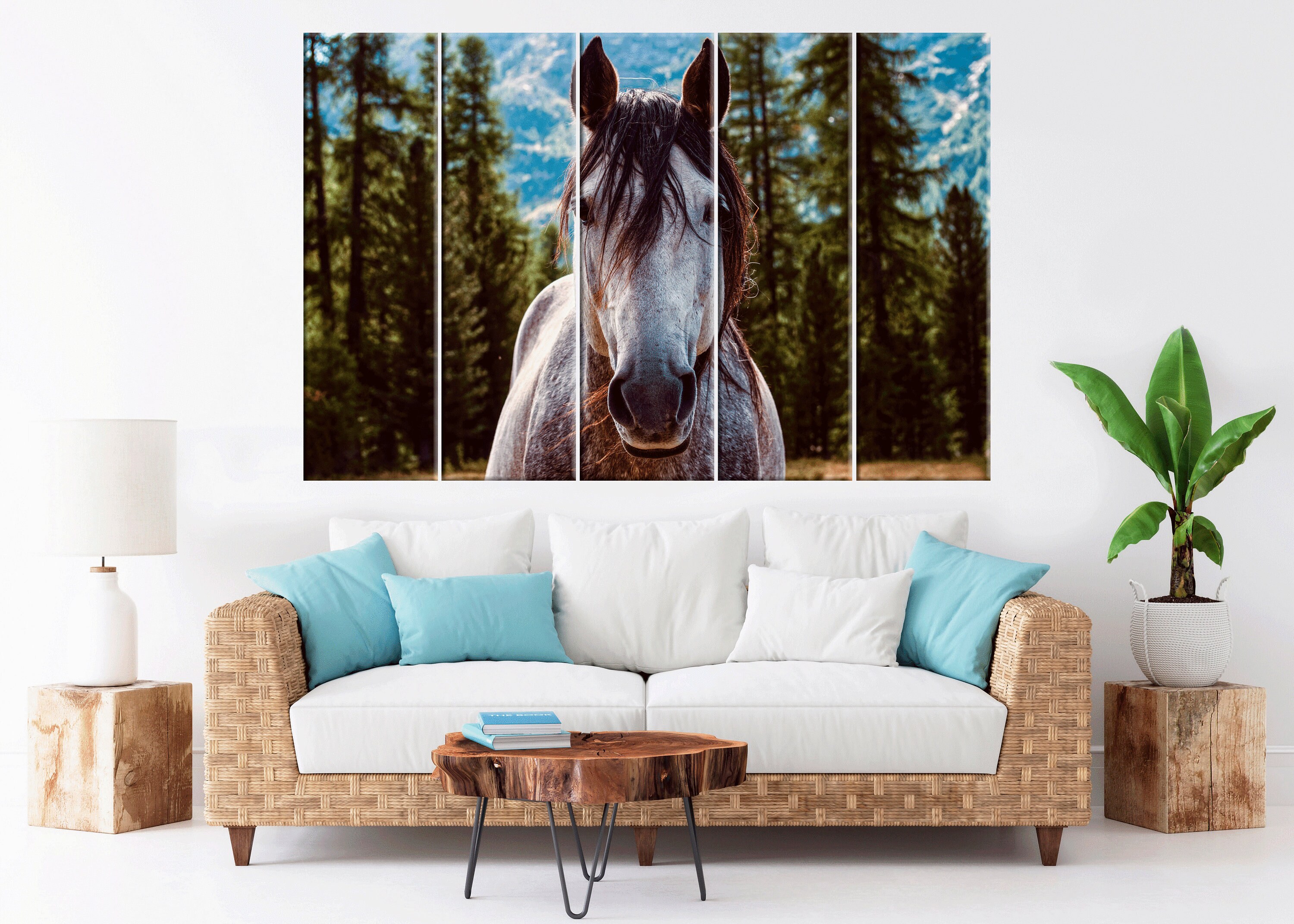 Animal Wall Art Нorse Canvas Wall Art Animal Print on Canvas Etsy