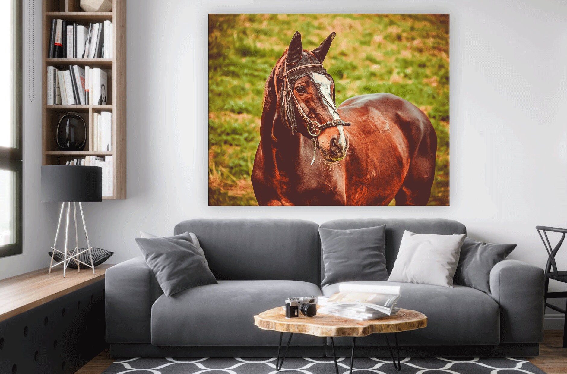 Animal Wall Art Нorse Canvas Wall Art Animal Print on Canvas Etsy