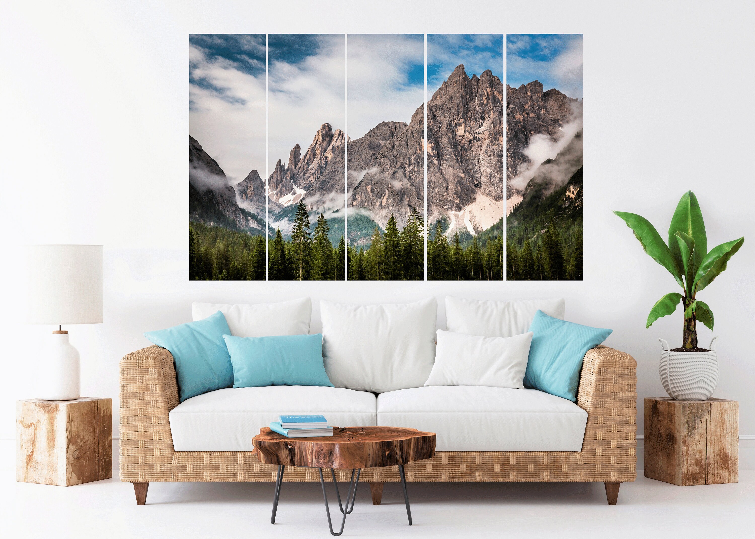 Mountains Canvas Print Canvas Mountains Wall Art Canvas Etsy