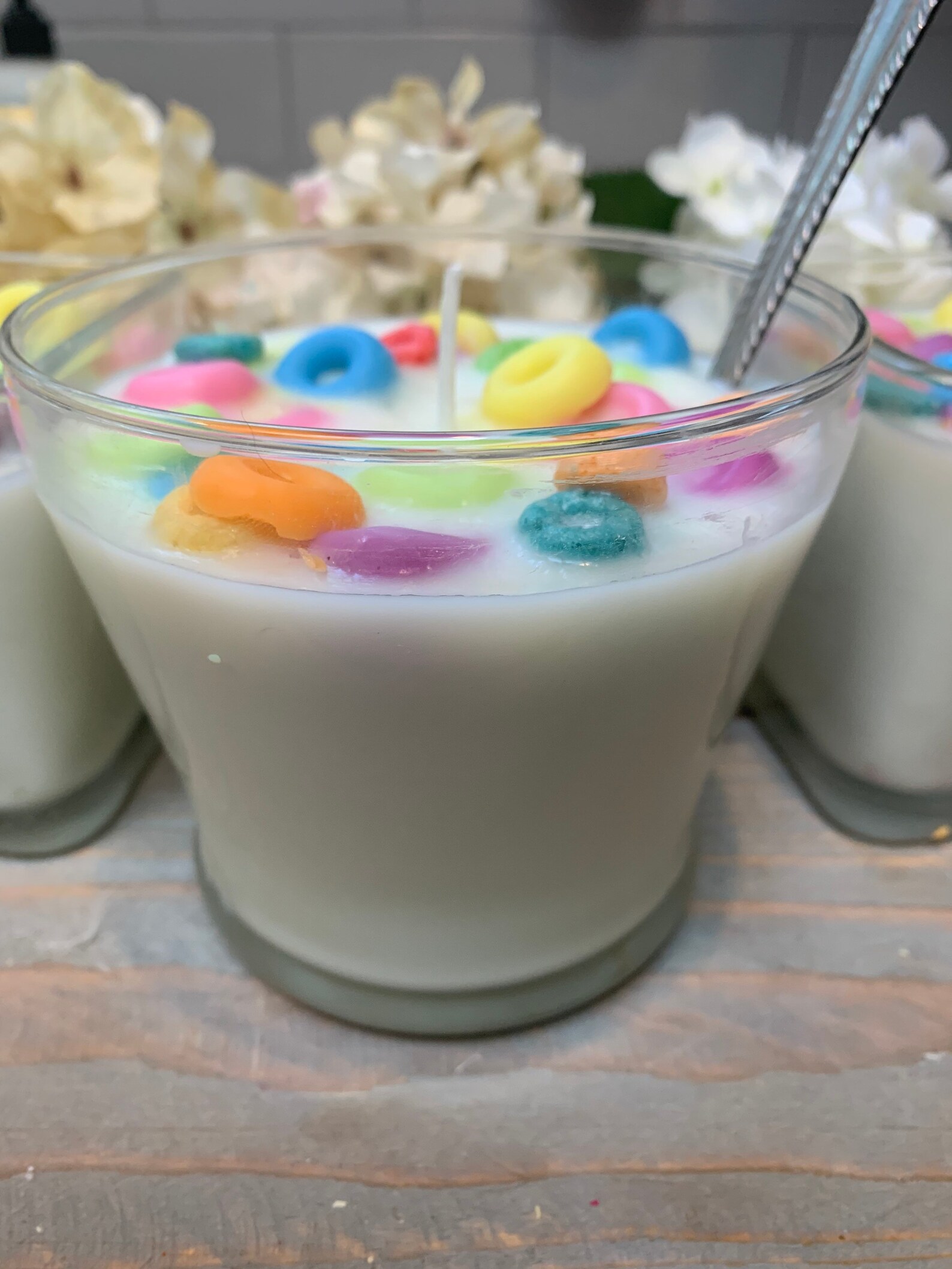 Fun fruit loop inspired cereal bowl candle Etsy