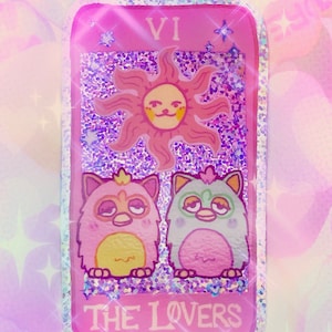 Furby Lovers - glitter vinyl sticker