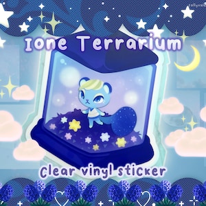 Ione Terrarium - clear vinyl sticker
