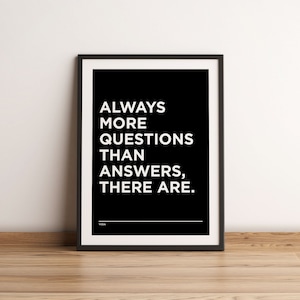Custom Movie Quote Poster Print, Custom Film Fan Quote Typographic Art Print, Movie Print, Fun Movie Quote Art