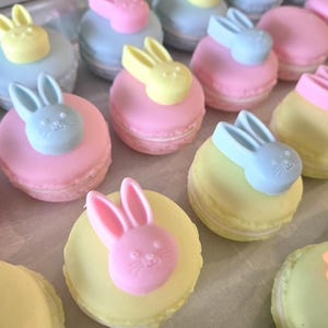 Handcrafted Macaron bunny Soap – Bunny soap, Cold Process soap, Shea Butter, Vegan, fake food