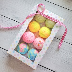 Caja de regalo con pequeñas palas para baño surtidas - caja de regalo con barra de burbujas - palas para baño - baño de burbujas sólido - obsequio para baby shower