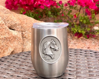 Prize of Desert horse stainless steel wine tumbler