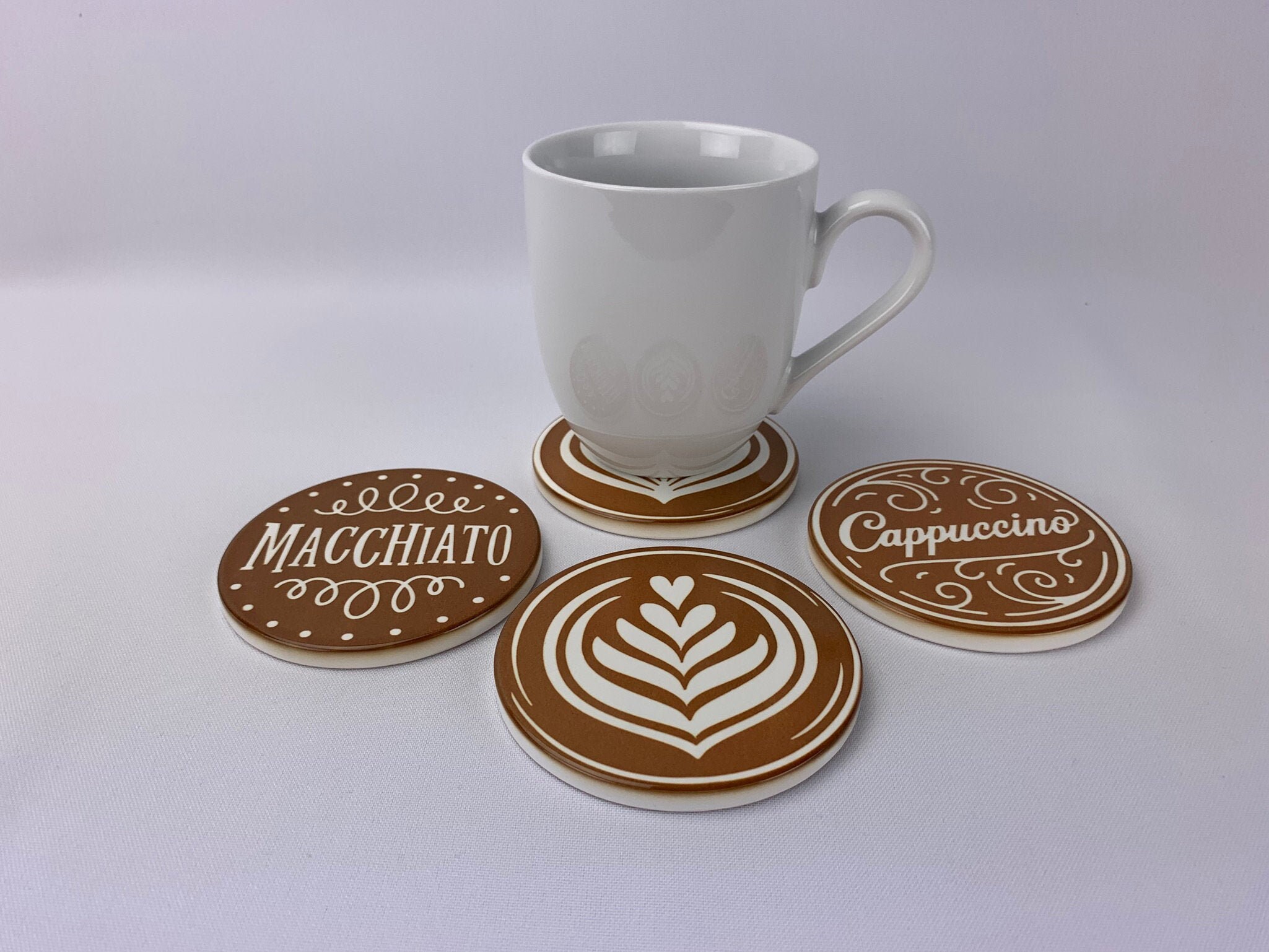 Set of four Coffee Coasters Etsy