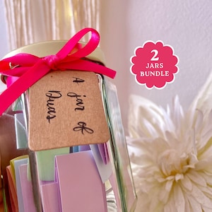 Paquete de tarros de dua: 2 dua islámicas, regalos de Ramadán, regalos de Eid, regalos islámicos, regalo de Nikkah para bodas islámicas, regalos de Hajj Umrah, tarjetas de dua de Ramadán